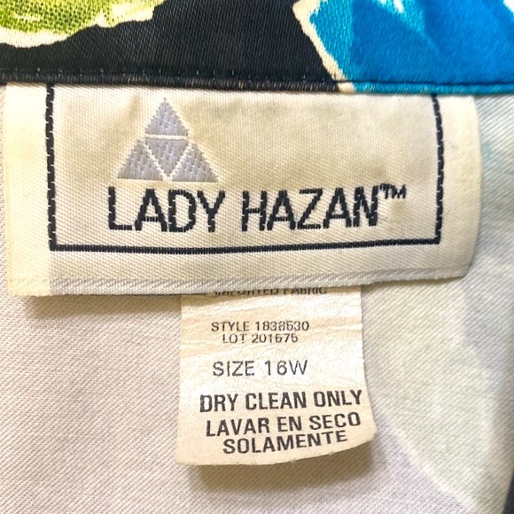 Lady Hazan blue and black floral jacket - Picture 4 of 5